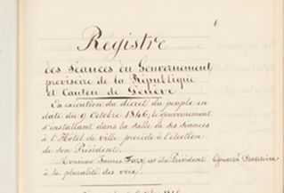 Numérisation des registres du Conseil du milieu du XIXe siècle