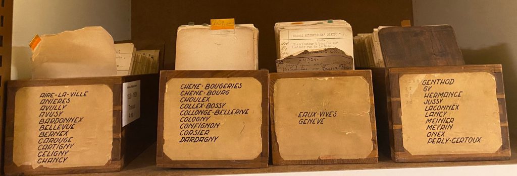 Registres du département des travaux publics  – temporairement indisponibles