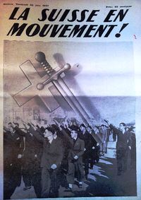 La Suisse en mouvement!, Union nationale, 25 juin 1937