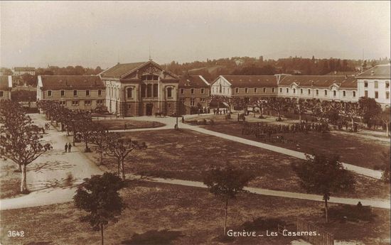 Ancien arsenal de Plainpalais, carte postale