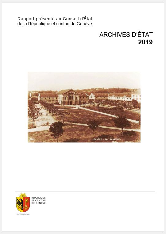 Page de couverture du rapport annuel 2019 Page de couverture du rapport annuel 2019