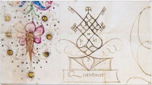 Détail du parchemin conservé sous la cote AEG P.H. 16 : Vidimus fait à l'instance de l'évêque de Genève Jean de Compois par la chambre apostolique, d'une bulle de l'empereur Frédéric Barberousse dite la bulle d'or, en faveur de l'évêque Arducius de Faucigny, avec le sceau de la chambre apostolique, 1483.